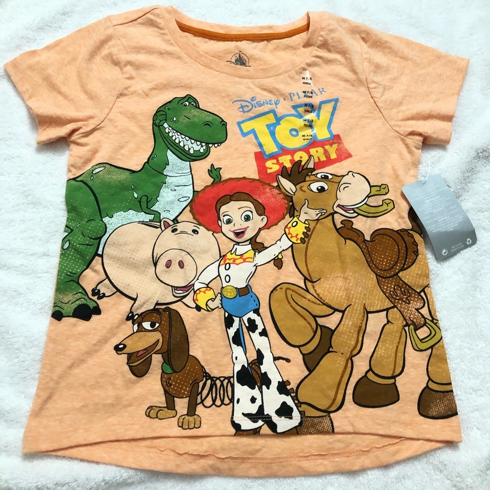 Disney Toy Story Jessie with pets tee M 7/8 kids